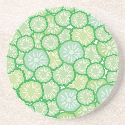 Lustiges Muster der Gurke Getränkeuntersetzer (Vorne)