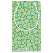 Lustiges Muster der Gurke Kleine Geschenktüte (Rückseite)