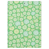 Lustiges Muster der Gurke Klemmbrett (Rückseite)