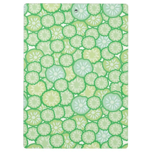 Lustiges Muster der Gurke Klemmbrett (Rückseite)