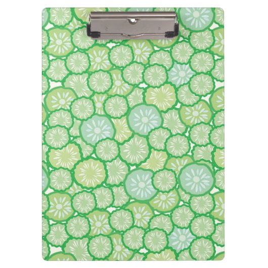 Lustiges Muster der Gurke Klemmbrett (Vorderseite)