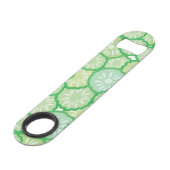 Lustiges Muster der Gurke Speedflaschenöffner (Vorderseite Schrägansicht)
