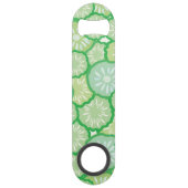 Lustiges Muster der Gurke Speedflaschenöffner (Rückseite)