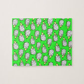 Lustiges Muster einer Herde Schafe Puzzle (Horizontal)