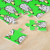 Lustiges Muster einer Herde Schafe Puzzle (Seite)
