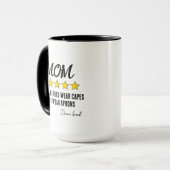 Lustiges Mutter Heldin Chef Geschenk Muttertag Tasse (Vorderseite Links)