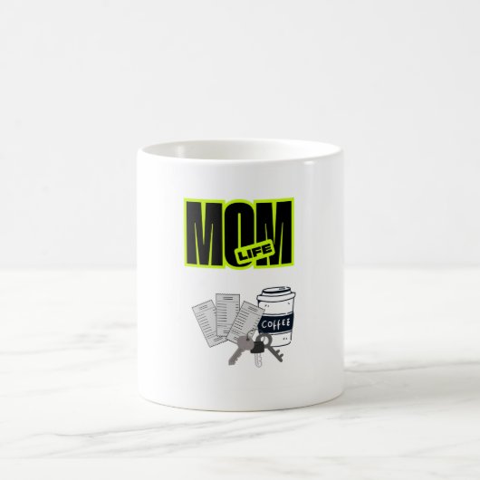 Lustiges Mütterleben Kaffeetasse (Mittel)