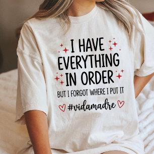 Lustiges Mütterleben Vida Madre Zitat Tri-Blend Shirt