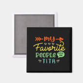 Lustiges Muttertagsgeschenk Meine Lieblingsmensche Magnet (Vorderseite/Rückseite)