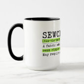 Lustiges Nähen  Tasse (Links)