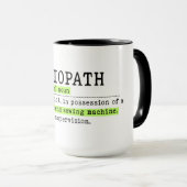 Lustiges Nähen  Tasse (VorderseiteRechts)