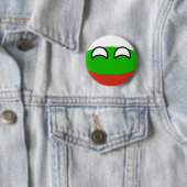 Lustiges neigendes Geeky Bulgarien Countryball Button (Beispiel)