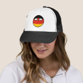 Lustiges neigendes Geeky Deutschland Countryball Truckerkappe (Beispiel)