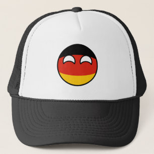 Lustiges neigendes Geeky Deutschland Countryball Truckerkappe