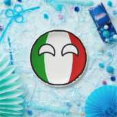 Lustiges neigendes Geeky Italien Countryball Pappteller (Party)