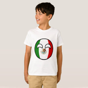 Lustiges neigendes Geeky Mexiko Countryball T-Shirt
