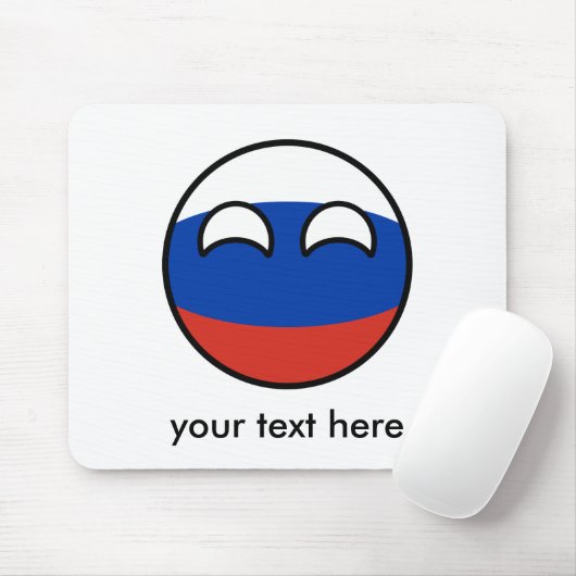 Lustiges neigendes Geeky Russland Countryball Mousepad (Mit Mouse)