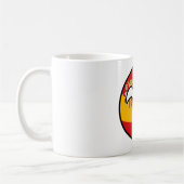 Lustiges neigendes Geeky Spanien Countryball Kaffeetasse (Links)