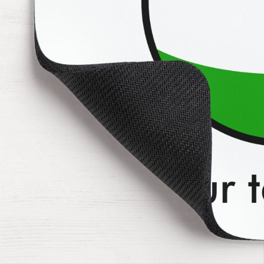 Lustiges neigendes Geeky Ungarn Countryball Mousepad (Ecke)