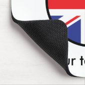 Lustiges neigendes Geeky Vereinigtes Königreich Mousepad (Ecke)