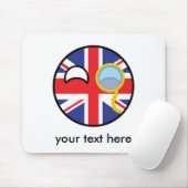 Lustiges neigendes Geeky Vereinigtes Königreich Mousepad (Mit Mouse)