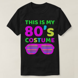 Lustiges Neon-80er-Kostüm Retro-Design T-Shirt