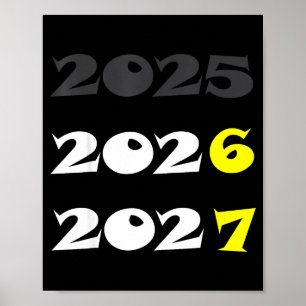 Lustiges Neues Jahr 2026 Sechs Sieben 67 Meme Poster