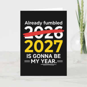 Lustiges Neues Jahr bereits vermasselt 2026 2027 W Karte