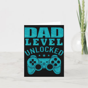 Lustiges Neues Vater-Shirt Vater-Level freigeschal Karte