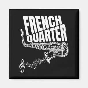 Lustiges New Orleans Mardi Gras Jazz Saxophon Magnet