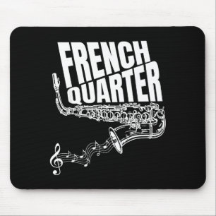 Lustiges New Orleans Mardi Gras Jazz Saxophon Mousepad