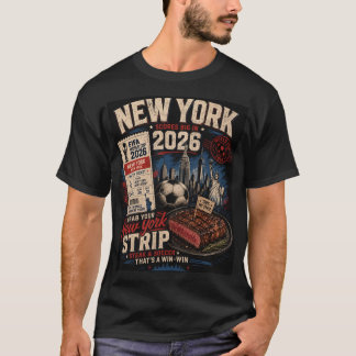 Lustiges New York Strip Fußball T-Shirt