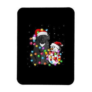 Lustiges Newfoundland-Hund-Weihnachts-T-Shirt Schn Magnet