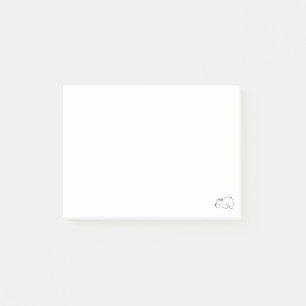Lustiges Niedliches Eisbär Müdes Schlafendes Arkti Post-it Klebezettel