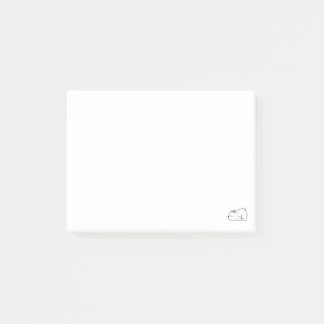 Lustiges Niedliches Eisbär Müdes Schlafendes Arkti Post-it Klebezettel