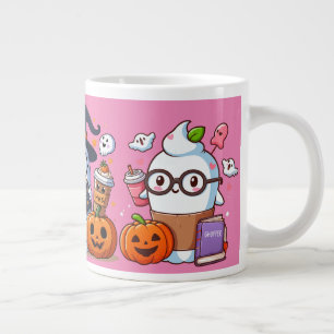 lustiges niedliches Geistereis Halloween-Kostüm DE Jumbo-Tasse