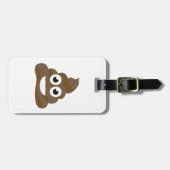 Lustiges niedliches kacken Emoji Gepäckanhänger (Vorderseite horizontal)
