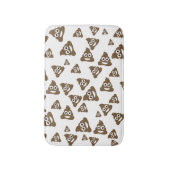 Lustiges niedliches kacken Emoji Muster Badematte (Vorderseite Vertikal)