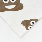 Lustiges niedliches kacken Emoji Muster Fleecedecke (Ecke)