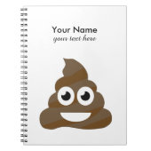 Lustiges niedliches kacken Emoji Notizblock (Vorderseite)