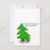 Lustiges niedliches kampieren heraus einladung (Rückseite)