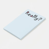 Lustiges niedliches sarkastisches Büro-klebrige Post-it Klebezettel (angewinkelt)