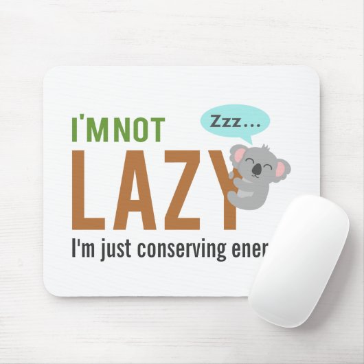 Lustiges niedliches Schlafenkoala-Bärn-nicht Mousepad (Mit Mouse)