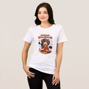 Lustiges Niedrig-Batterie-Cartoon-Design Tri-Blend Shirt