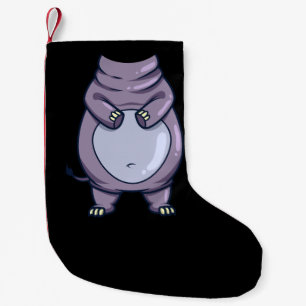Lustiges Nilpferd-Kostüm kopflos Halloween Säugeti Kleiner Weihnachtsstrumpf