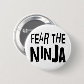 Lustiges Ninja Button (Vorne & Hinten)