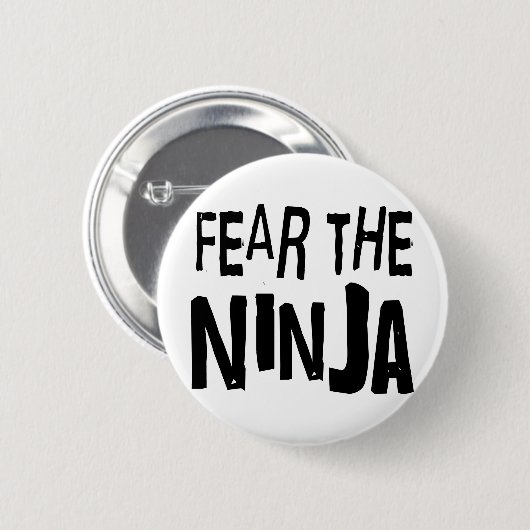Lustiges Ninja Button (Vorne & Hinten)