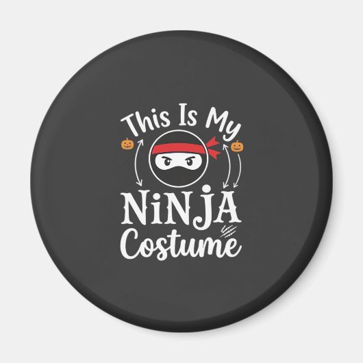Lustiges Ninja-Kostüm Halloween-Design_1 Magnet (Vorne)