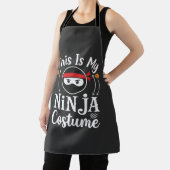 Lustiges Ninja-Kostüm Halloween-Design_1 Schürze (InSitu)