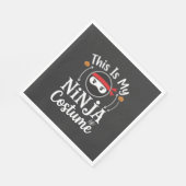 Lustiges Ninja-Kostüm Halloween-Design_1 Serviette (Ecke)
